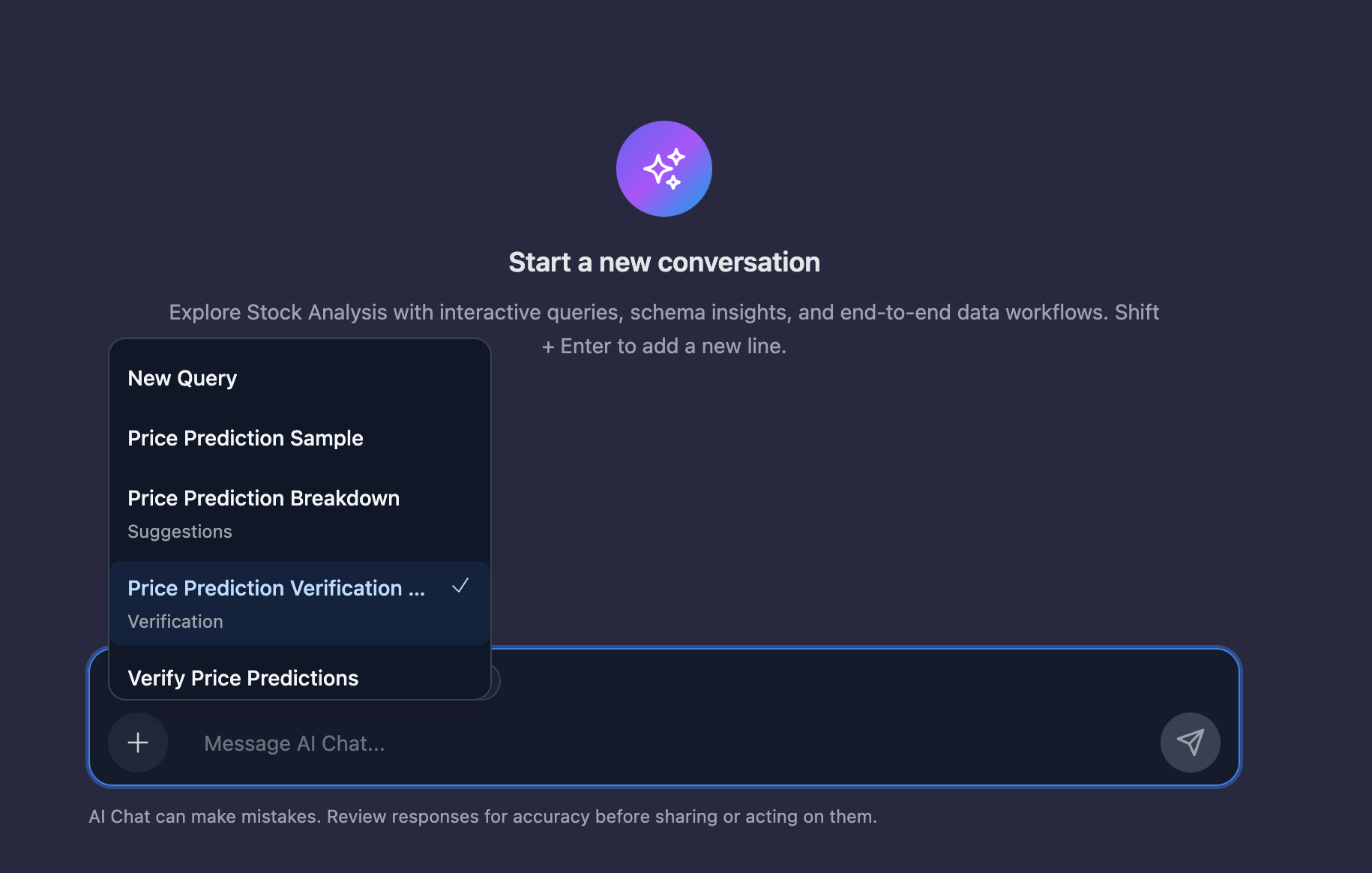 Attach query flyout