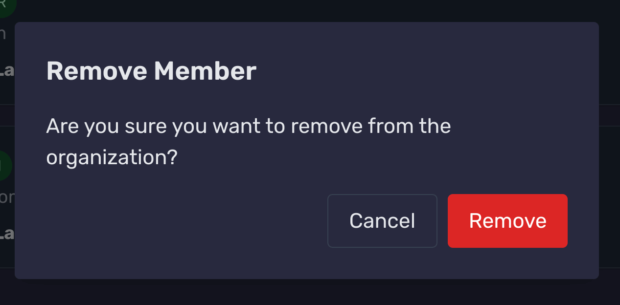 Member Removal Confirmation